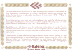 Beipackzettel 9. Habanos-Experten-Wettbewerb (HEW 2010)