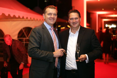 Der Australische Botschafter Peter Tesch und Loungebetreiber Heiko Nest.