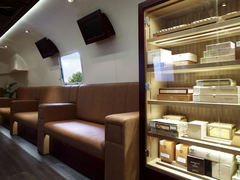 Mobil und dennoch voll funktionsfähig: Der Humidor im Airstreamer.