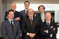 Heinemann-Geschäftsleitung: Obere Reihe v.l.: Raoul Spanger, Peter Irion und Claus Heinemann Untere Reihe v.l.: Stephan Ernst, Gunnar Heinemann und Kay Spanger