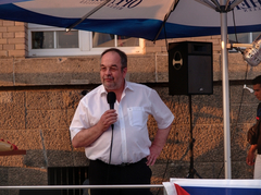 Helmut Audrit, Chef der Fernesehwerft und Herzogs Vermieter.