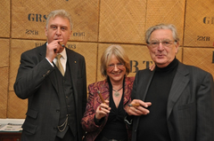 Maximilian Herzog mit dem liberalen Ex-Bundesinnenminister Gerhart Baum und dessen Frau.