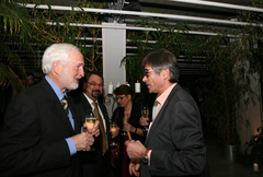 (von links) Heinrich Villiger, Antonio de Dios, Francis de Dios und Siegfried Schäuble; Foto: Nina Bauer